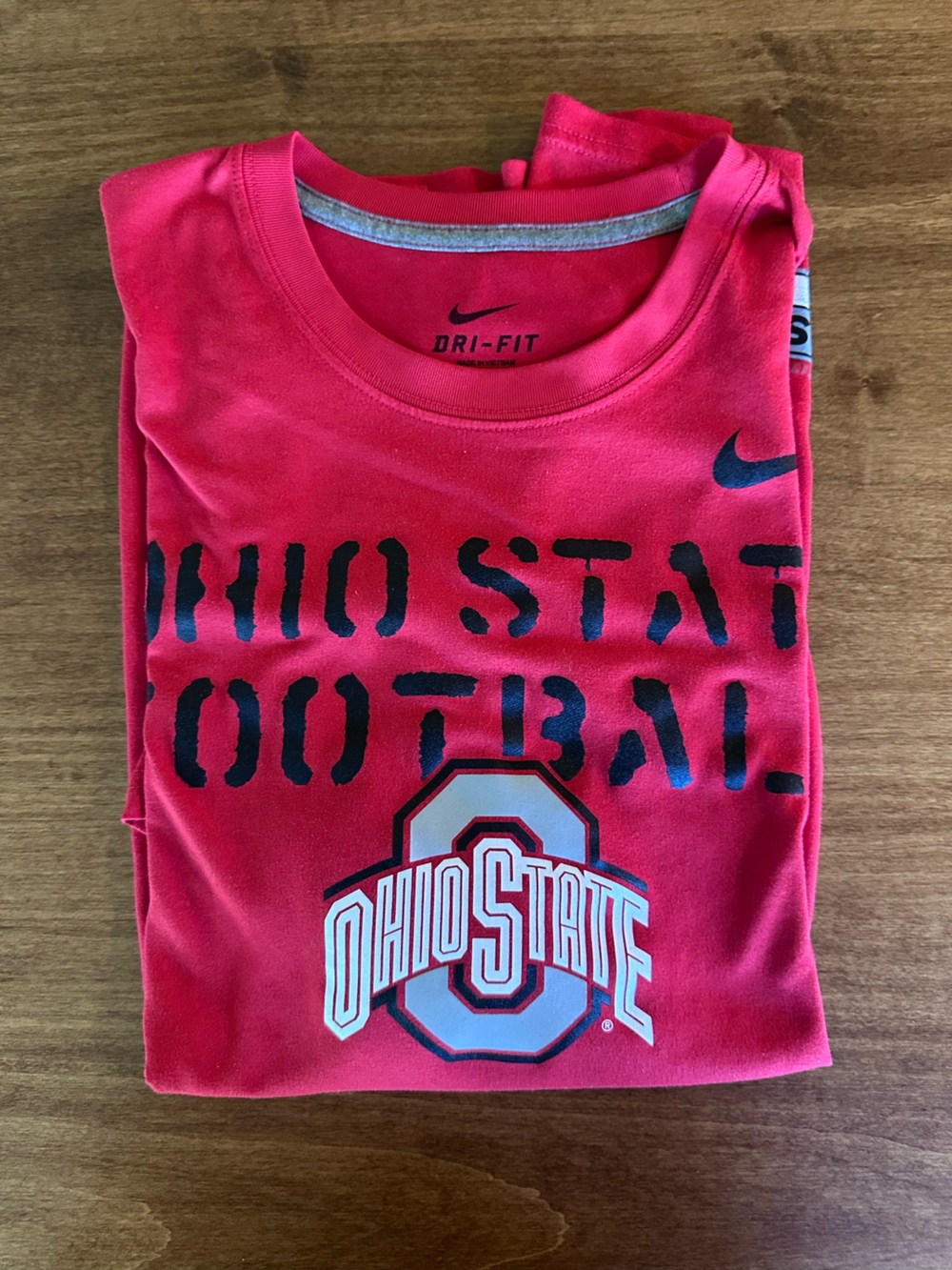 Nike Ohio State Football Short Sleeved Shirt